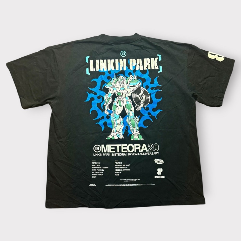 Linkin Park Meteora 20 Year Anniversary T-Shirt XL Black Linkin Projects Robot